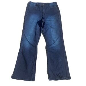 Women's Dark Blue Wide Leg Jeans